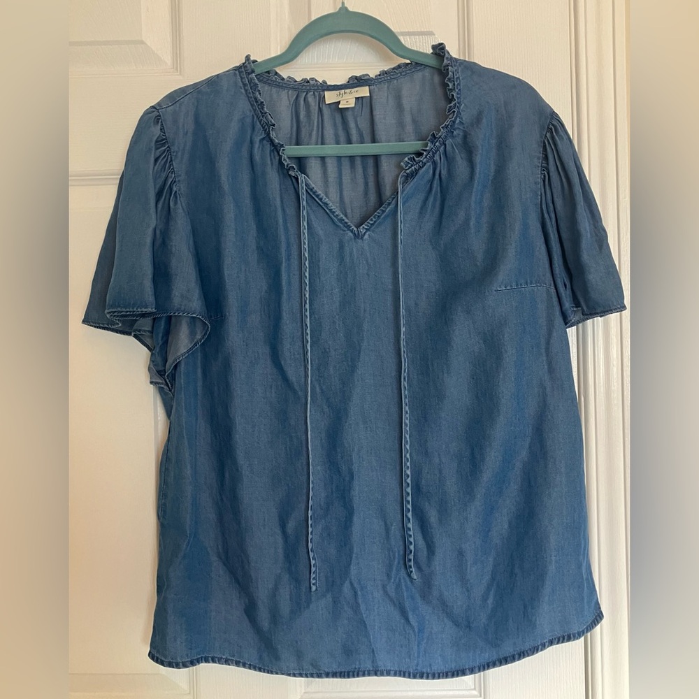 NEW Style & Co Denim Top